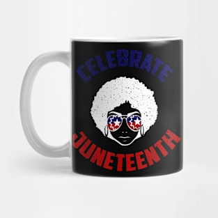 Celebrate Juneteenth Afro Woman Black Freedom Black History Mug